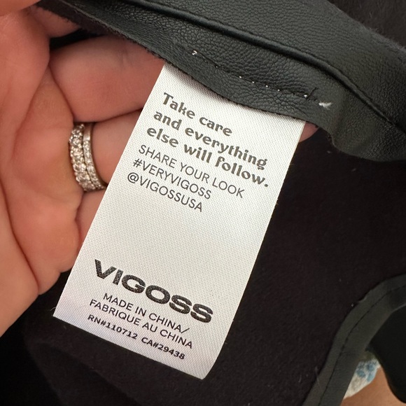 VIGOSS button down pleather jacket - Picture 10 of 15